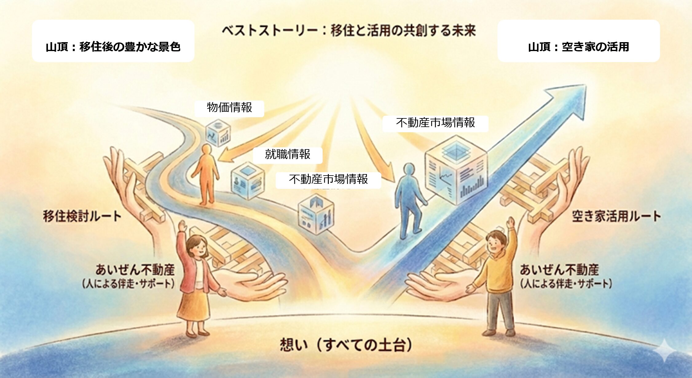 あいぜん不動産の事業イメージ図